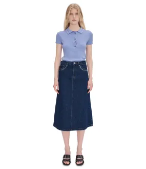 Jupe Redwood Indigo délavé | A.P.C.