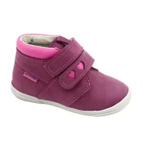 Mazurek Chaussures de sport en cuir velcro 1355 fuchsia rose