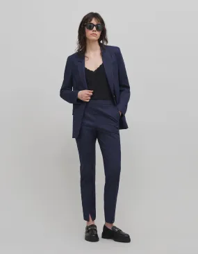 Veste de costume marine rayures tennis Femme